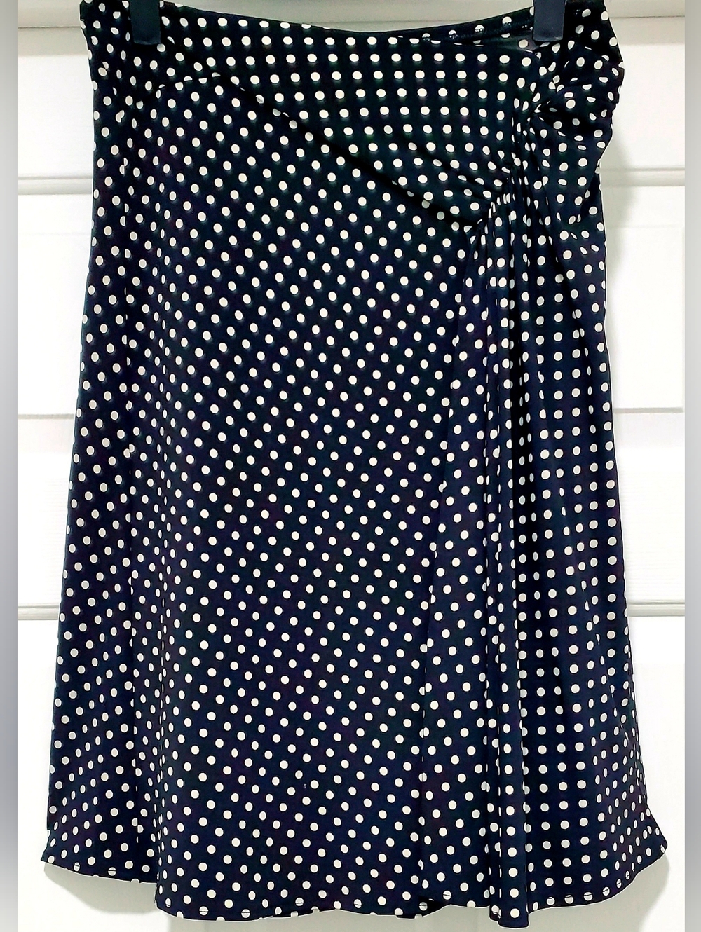 ♦️BCBGMaxAzria Faux Wrap, A-line Polka Dot Skirt♦️